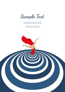 Dance poster concept Stock Illustration