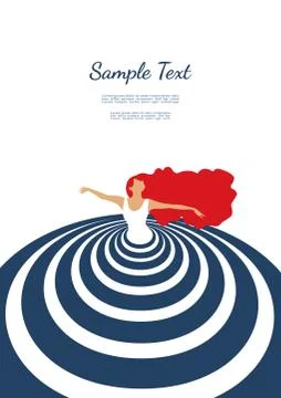 Dance poster concept Stock Illustration