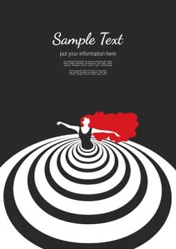 Dance poster concept Stock Illustration