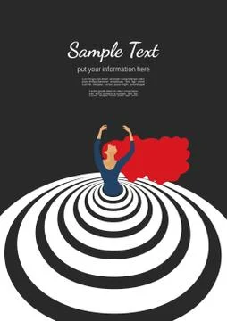 Dance poster concept Stock Illustration