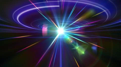 Dance ray light floor future Illustrazione stock