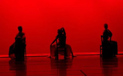 Dance in red Stock Photos