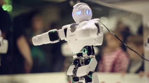 The dance of the robot Stock Footage