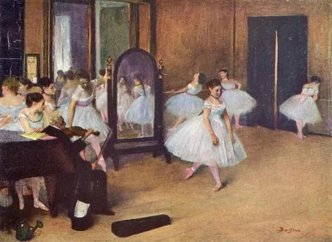 Dance scene in the past Stockillustratie