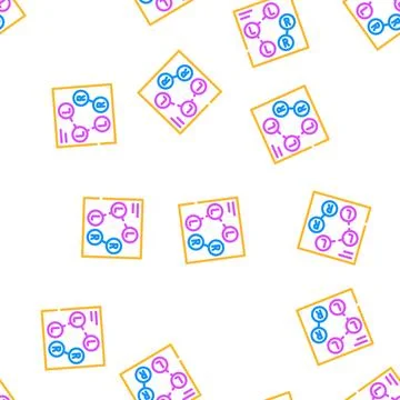 Dance scheme vector seamless pattern 스톡 일러스트