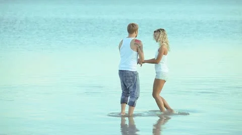 Dance in the sea Stock Footage 11456625