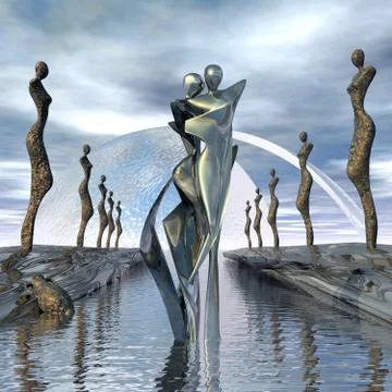 Dance of the senses Stock Illustration