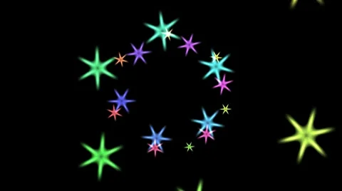 Dance of stars Stock Footage 8691078