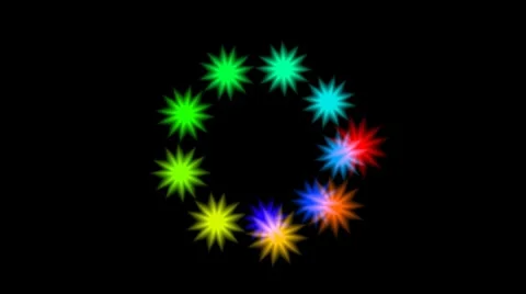 Dance of stars Stock Footage 8691545