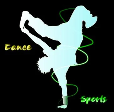 Dance. Street dance Stock Illustration