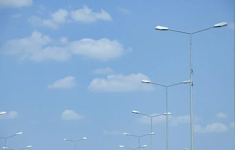 In the dance of the streetlights Stock Photos