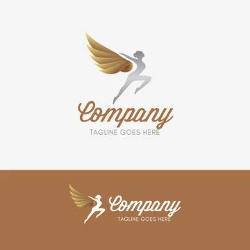 Dance Studio Logo Stock Illustration