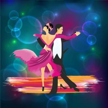 Dance tango, Stock Illustration