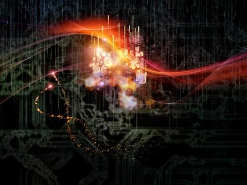 Dance of Technology Stock Illustration
