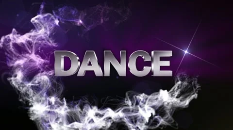 DANCE Text in Particle (Double Version) Blue - HD1080 Stock Footage 11081949
