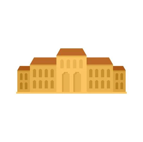 Dance theater icon flat isolated vector 스톡 일러스트
