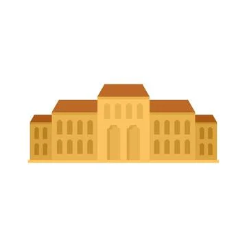 Dance theater icon flat isolated 库存插图