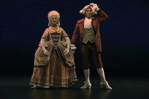 Dance Through Time4-Allemande Stockbeeldmateriaal 1028717