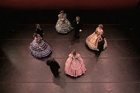 Dance Through Time6-Quadrille Stockbeeldmateriaal 1028823