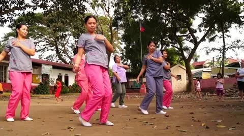 Dance training Stock Footage