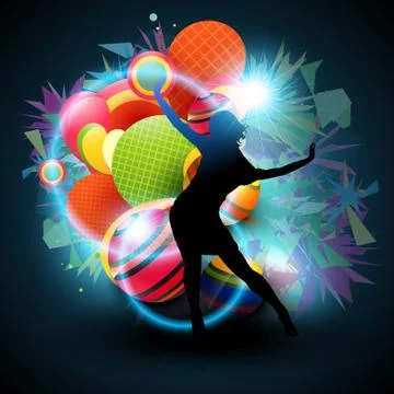 Dance vector Illustrazione stock