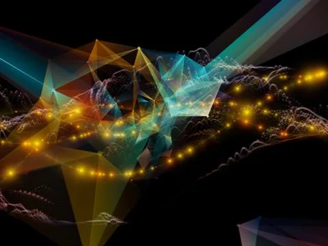Dance of Virtual World Stockillustratie
