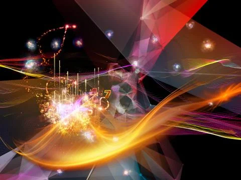 Dance of Virtual World Stockillustratie