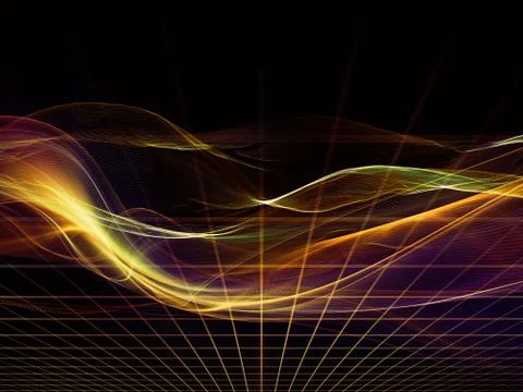 Dance of Virtual World Stockillustratie