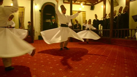 Dance of Whirling Dervishes. Stock Footage 134403403