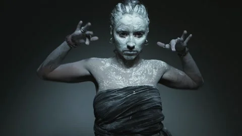 Dance of a witch. Stock Footage 132815023