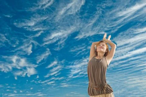 Dance yoga Stock-Fotos