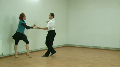 Dance of the young couple Stock Footage 806041