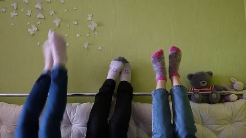 Dance up with your legs up. Stock Footage 77298510