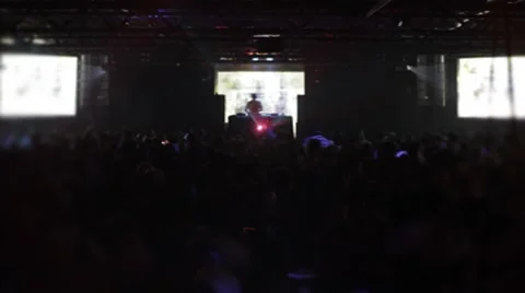 Dancefloor and dj timelapse 4k Stock Footage 8680319