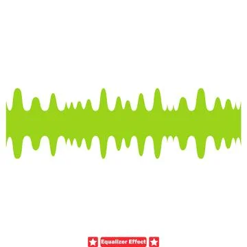 Dancefloor Energy  Equalizer Bars Silhouette Collection Stock Illustration