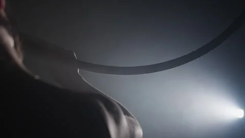 Dancer Acrobat Holding a Hoop Stock-Footage 259876407