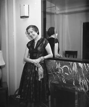 Dancer Adele Astaire (died January 1981) Pictured At Claridges.  Foto stock