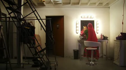 Dancer Back Stage Stock Footage 22773580