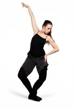 Dancer in black clothes Stock-Fotos