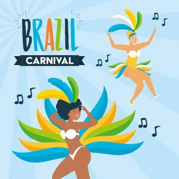 Dancer brazil carnival Stock-Illustration