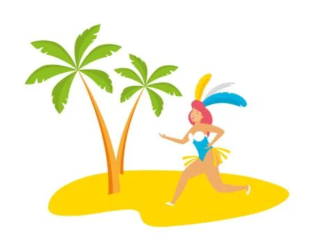 Dancer brazil carnival イラスト素材