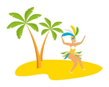 Dancer brazil carnival Illustration
