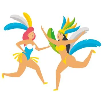 Dancer brazil carnival イラスト素材