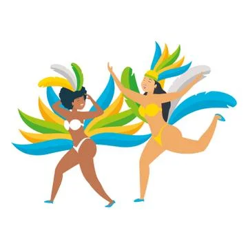 Dancer brazil carnival Stock Illustration