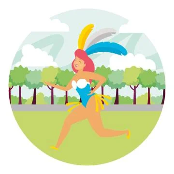Dancer brazil carnival Stock-Illustration
