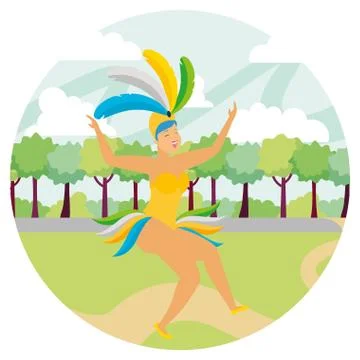 Dancer brazil carnival Stock Illustration