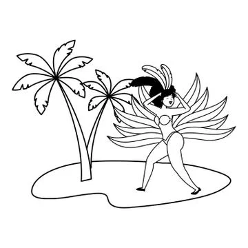 Dancer brazil carnival Illustration