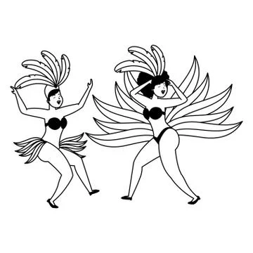 Dancer brazil carnival Stock-Illustration