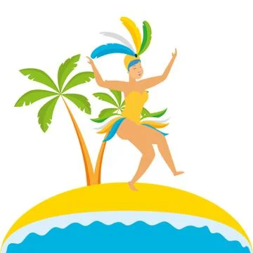 Dancer brazil carnival Illustration