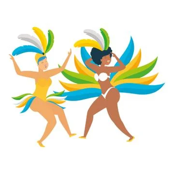 Dancer brazil carnival Illustrazione stock